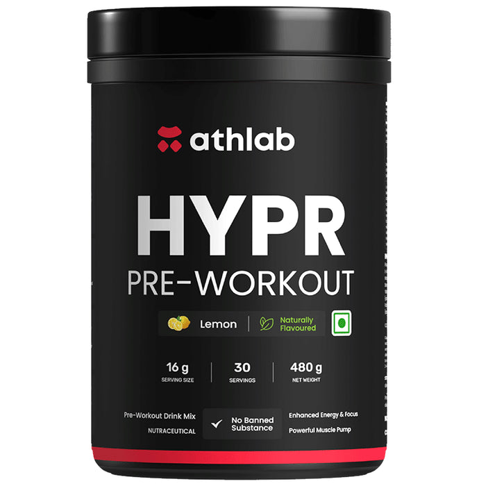 Athlab Hypr Pre-Workout Powder Lemon - Classic Derma