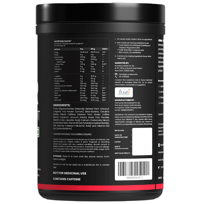 Athlab Hypr Pre-Workout Powder Lemon