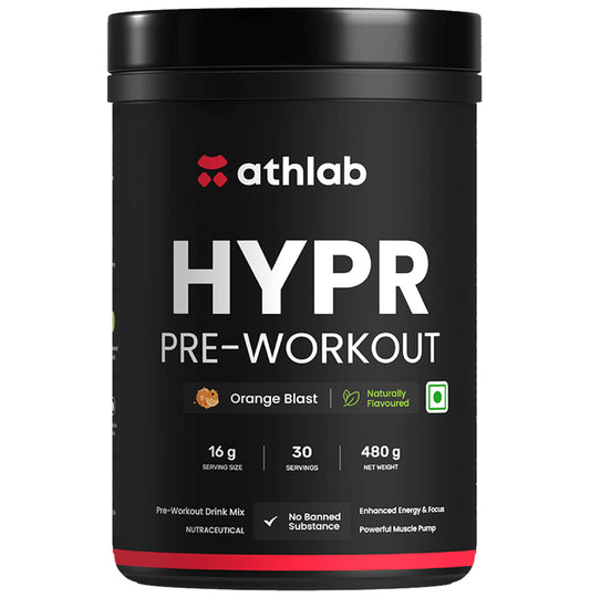 Athlab Hypr Pre-Workout Powder Orange Blast - Classic Derma