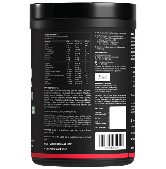 Athlab Hypr Pre-Workout Powder Orange Blast