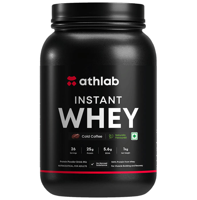 Athlab Instant Whey Protein Powder Cold Coffee - Classic Derma