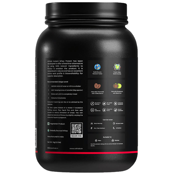 Athlab Instant Whey Protein Powder Cold Coffee