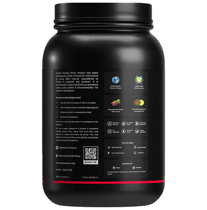 Athlab Instant Whey Protein Powder Dark Chocolate