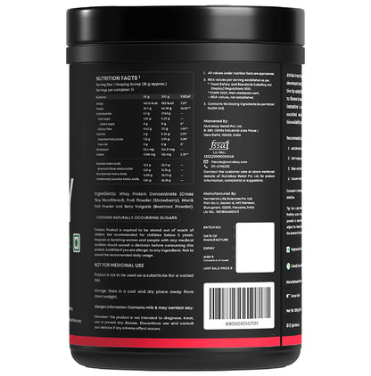 Athlab Instant Whey Protein Powder Strawberry Creme