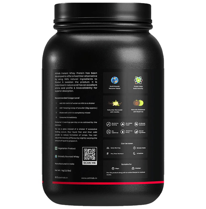 Athlab Instant Whey Protein Powder Vanilla Bean