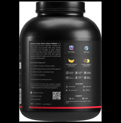 Athlab Unreal Gains Powder Banana Smoothie