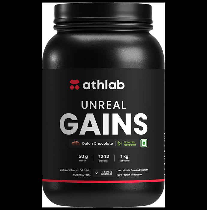 Athlab Unreal Gains Powder Dutch Chocolate - Classic Derma