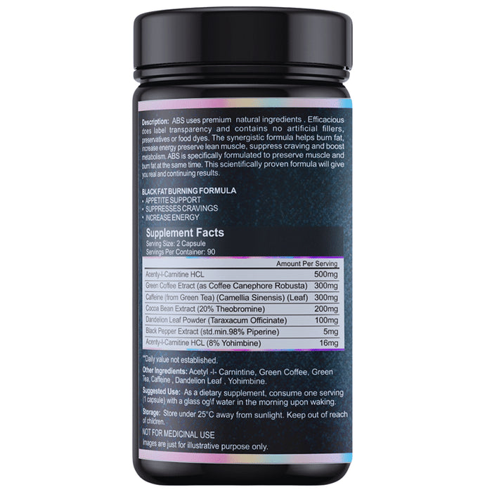 Athletes Best Source Black Fat Burner Capsule
