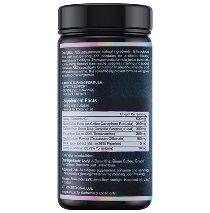 Athletes Best Source Black Fat Burner Capsule