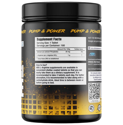 Athletes Best Source L-Arginine Tablet