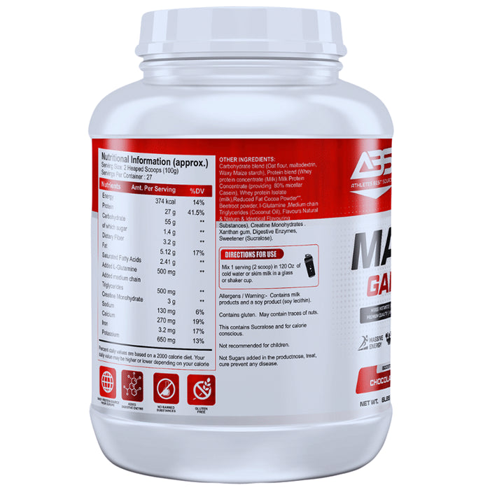 Athletes Best Source Mass Gainer Chocolate