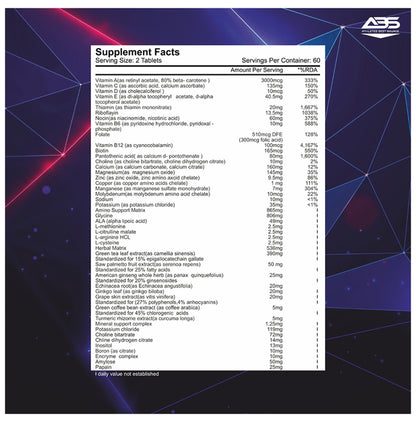 Athletes Best Source Multivitamin Tablets for Men and Women