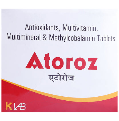Atoroz Daily Multivitamin Tablet for Daily Immunity & Energy
