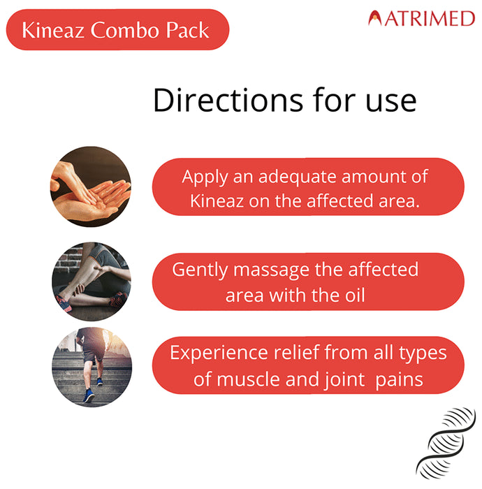 Atrimed Combo Pack of Kineaz Extra Strong with Red Oil and Kineaz Balm