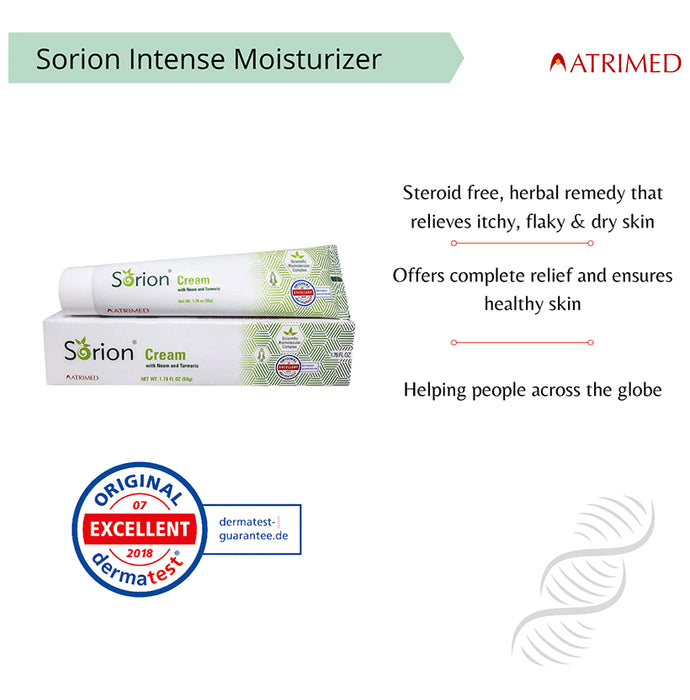 Atrimed Sorion Moisturiser Cream with Neem & Turmeric