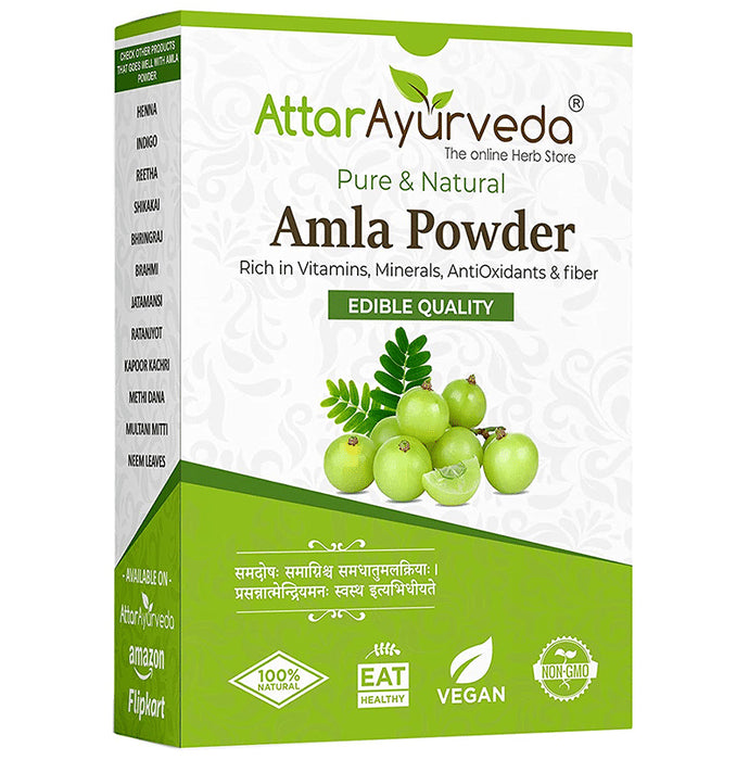 Attar Ayurveda Pure & Natural Amla Powder - Classic Derma