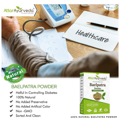 Attar Ayurveda Pure and Natural Baelpatra Powder
