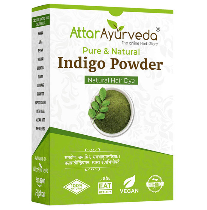 Attar Ayurveda Pure and Natural Indigo Powder - Classic Derma