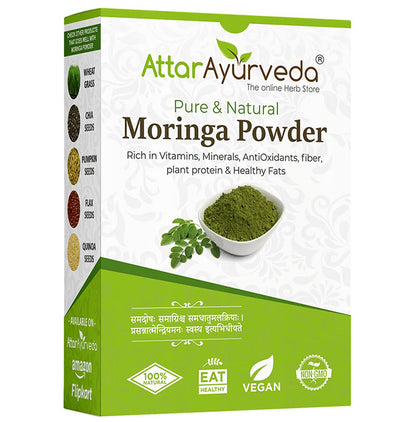 Attar Ayurveda Pure and Natural Moringa Powder - Classic Derma
