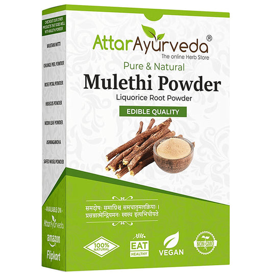 Attar Ayurveda Pure and Natural Mulethi Powder - Classic Derma