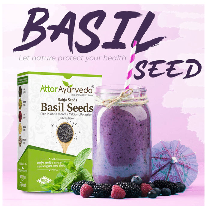 Attar Ayurveda Sabja Basil Seeds Powder