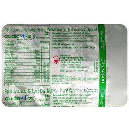 Audiovit Z Tablet - Classic Derma