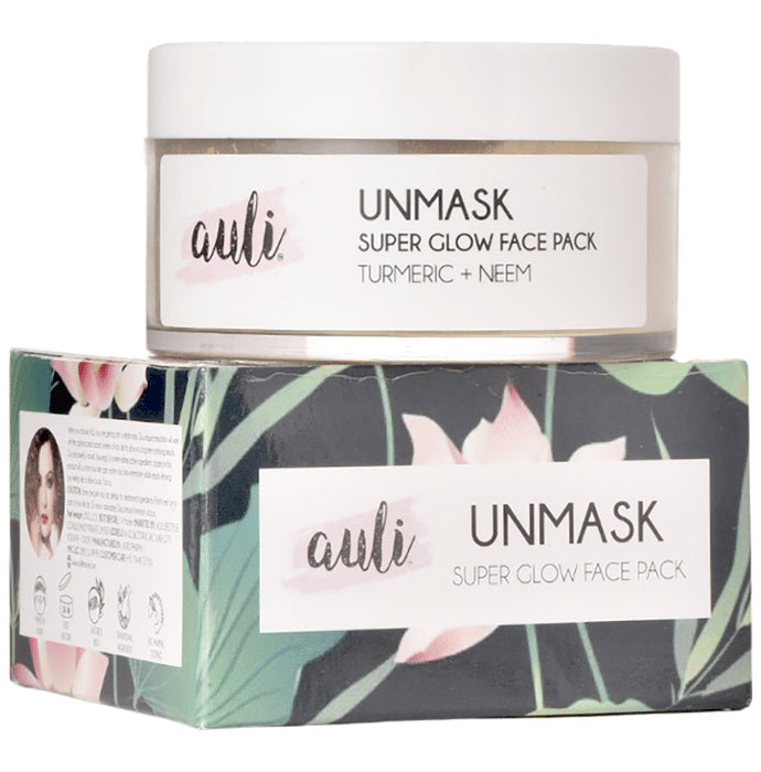 Auli Unmask Super Glow Face Pack Turmeric+Neem - Classic Derma