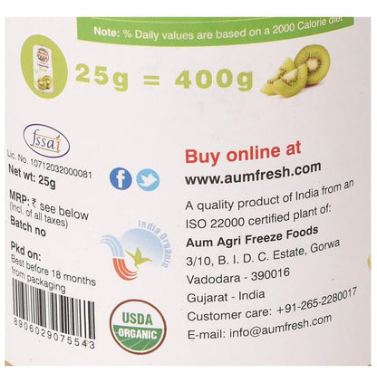 Aum Fresh Freeze Dried Kiwi