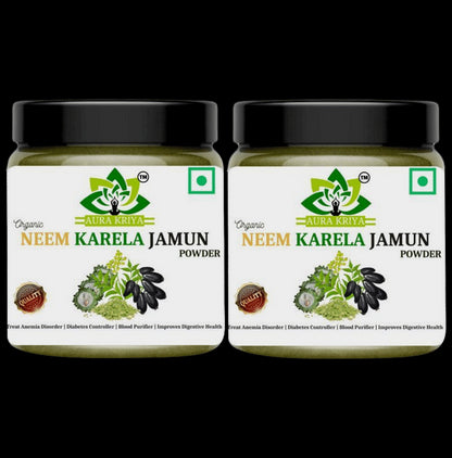 Aura Kriya Organic Neem Karela Jamun Powder - Classic Derma