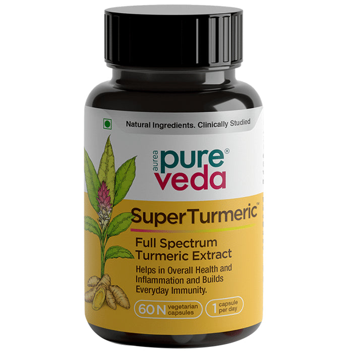 Aurea Pureveda Super Turmeric Vegetarian Capsule - Classic Derma