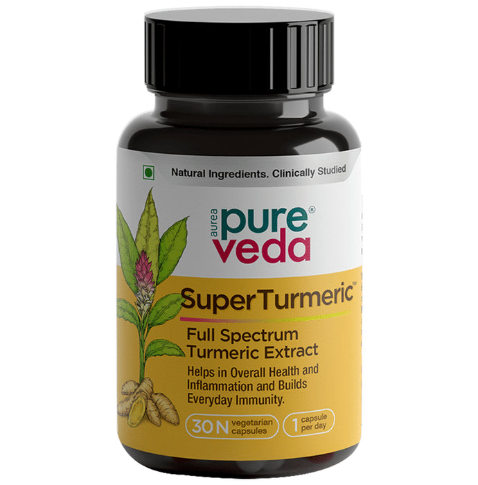 Aurea Pureveda Super Turmeric Vegetarian Capsule - Classic Derma