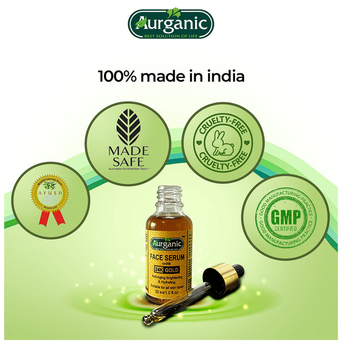 Aurganic Face Serum with 24K Gold