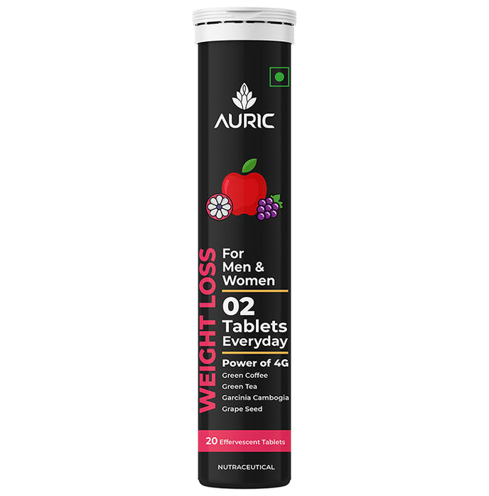 Auric Weight Loss Effervescent Tablet for Men & Women | No Added Sugar - Classic Derma