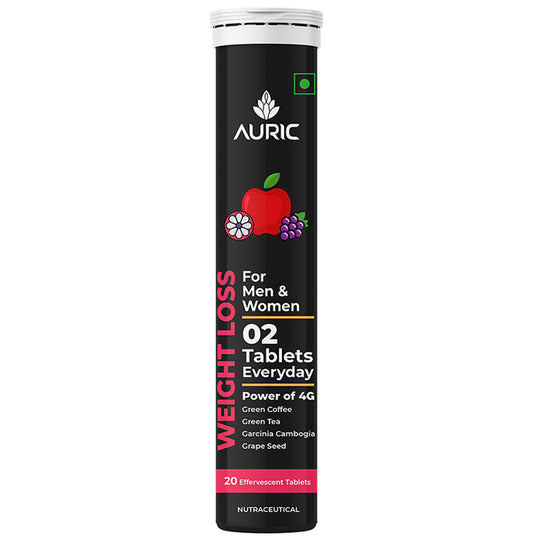 Auric Weight Loss Effervescent Tablet for Men & Women | No Added Sugar - Classic Derma