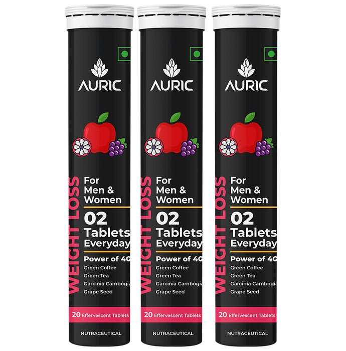 Auric Weight Loss Effervescent Tablet for Men and Women (20 Each) - Classic Derma
