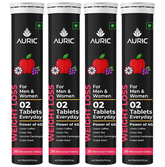 Auric Weight Loss Effervescent Tablet for Men and Women (20 Each) - Classic Derma