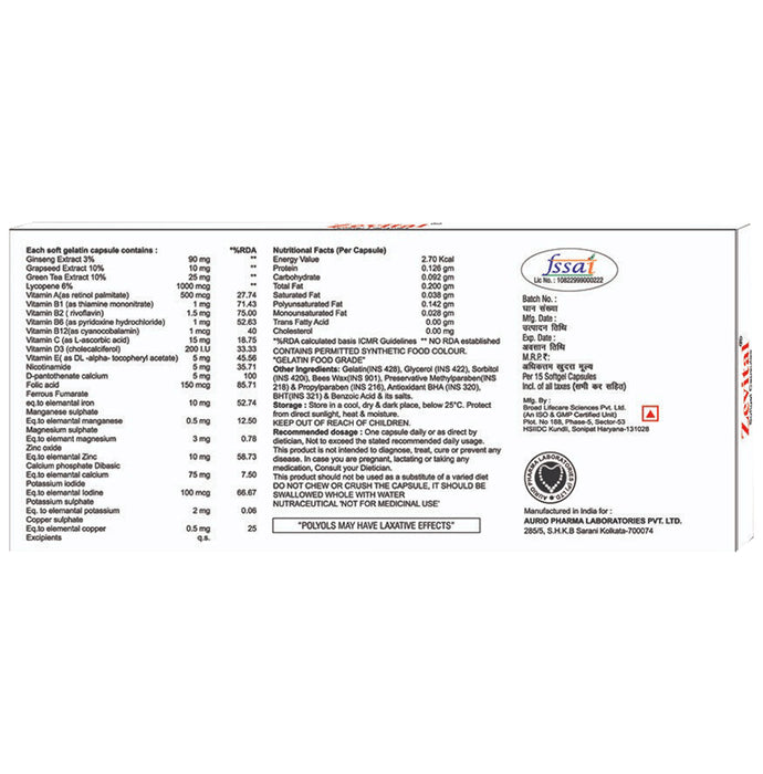 Aurio Pharma Zevital Softgel Capsule