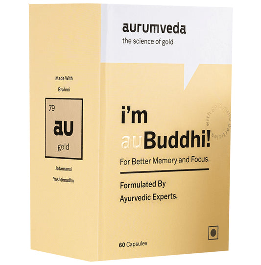 Aurumveda auBuddhi Capsule for Better Memory and Focus - Classic Derma