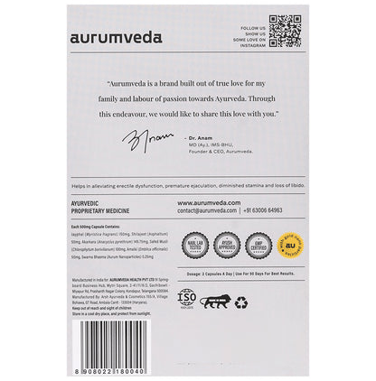 Aurumveda auKama Capsule for Better Sexual Health
