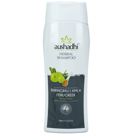 Aushadhi Herbal Shampoo Bhringraj, Amla and Fenugreek - Classic Derma