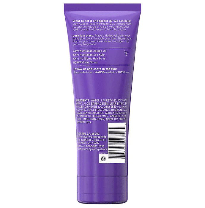 Aussie Instant Freeze Hair Gel Jojoba Oil