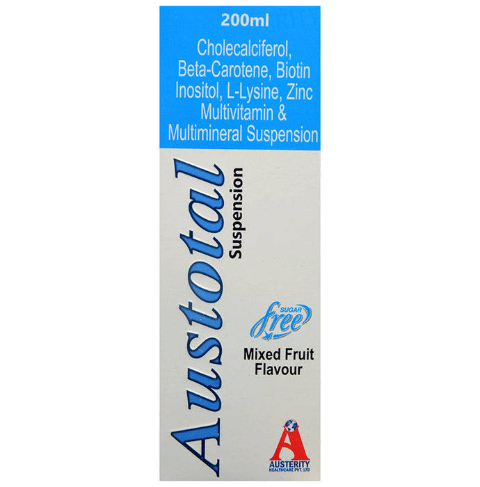 Austotal Oral Suspension Mixed Fruit Sugar Free - Classic Derma