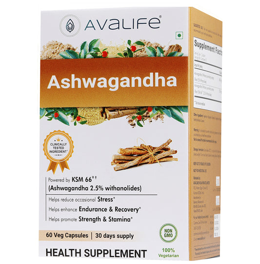 Avalife Ashwagandha Veg Capsule - Classic Derma