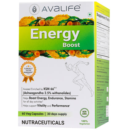 Avalife Energy Boost Veg Capsule - Classic Derma