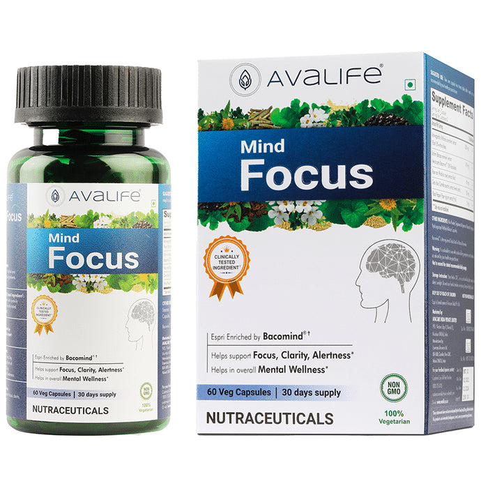 Avalife Mind Focus Veg Capsule - Classic Derma
