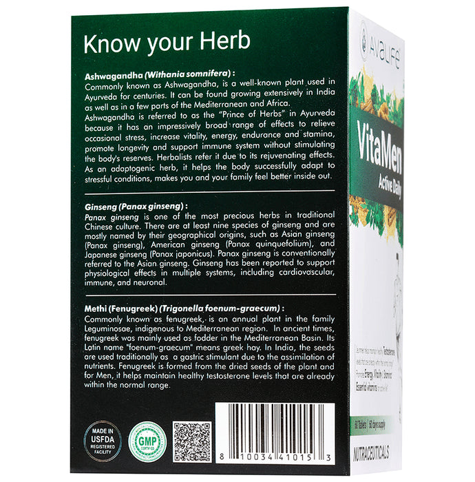 Avalife Vitamen Active Daily Tablet