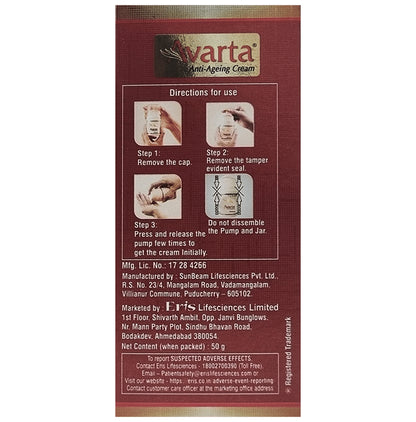 Avarta Anti-Ageing Cream with Vitamin E, Jojoba Oil & Glycerine | Fights Wrinkles & Fine Lines