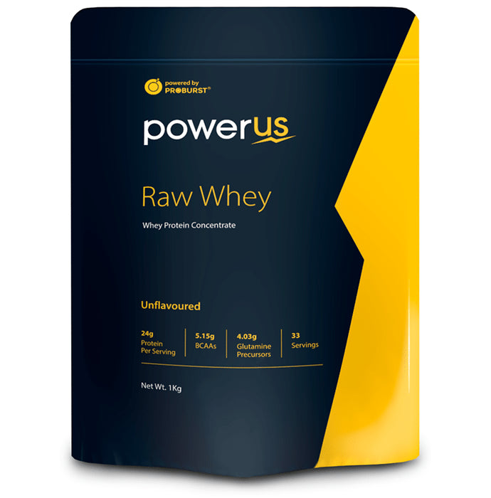 Powerus Raw Whey Protein Concentrate Unflavoured - Classic Derma