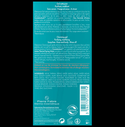 Avene Cleanance Face & Body Cleanser | For Oily, Blemish Prone Skin | Soap Free Gel