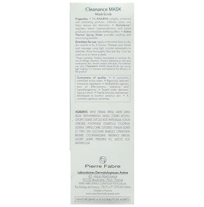 Avene Cleanance Mask | Reduces Skin Blemishes